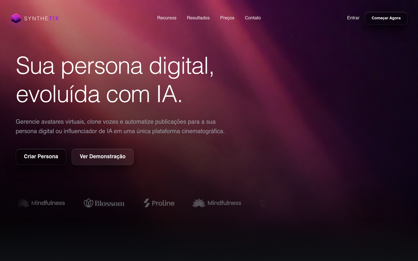 Synthetix — personas digitais com IA